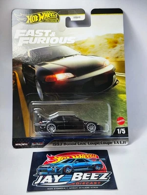 Hot Wheels Premium NEW 2025 Fast & Furious  '93 Honda Civic Coupe - Image 1 of 4
