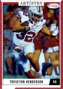 2024 SAGE Artistry #77 Treveyon Henderson - Bild 1 von 2