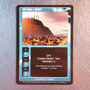 Juego de cartas coleccionables Rifts 2001 **Chi-Town & Burbs 2 Coalition States - Imagen 1 de 2