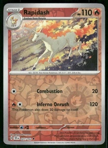 Rapidash 027/162 Uncommon Reverse Holo NM Pokemon SV05: Temporal Forces - Picture 1 of 2