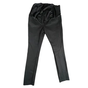 Isabel + Ingrid Maternity Pants Womens Large Black Skinny Stretch Full Panel NWT - Picture 1 of 9
