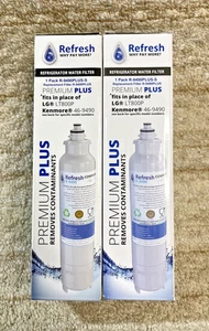 2 NEW Refresh Replacement Water Filter R 9490 PLUS LT800P Kenmore Refrigerators - Picture 1 of 4