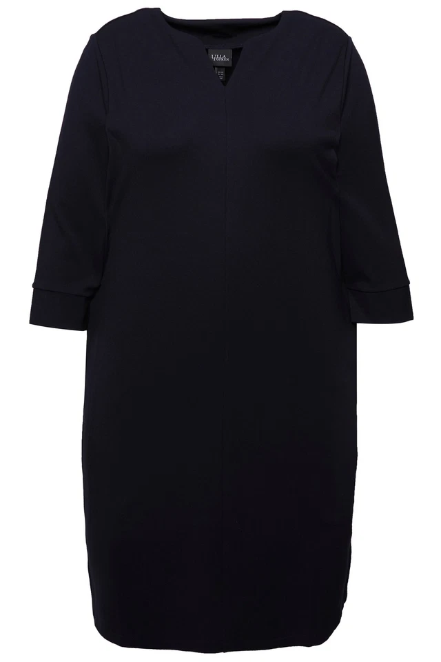 Ulla Popken Damen große Größen Punto Sweatkleid Stehkragen 3 4 Arm - Bild 1 von 1