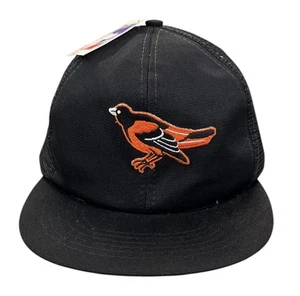 Vintage 1980er Deadstock Baltimore Orioles Neu mit Etikett Baseball Trucker Snapback Mütze Kappe - Bild 1 von 8