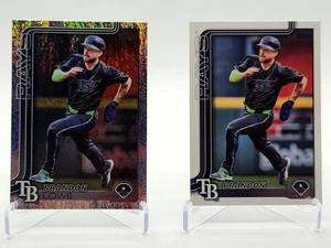 2025 Topps Series 1 - Brandon Lowe #153 Rainbow Foilboard & Base⚾️⚾️⚾️⚾️⚾️⚾️⚾️⚾️ - Picture 1 of 4