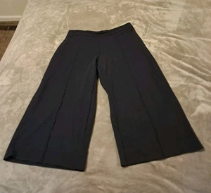 J.jill Wearever Collection Women's Wide Leg Cropped Pull On Blue Pants Size M. - Picture 1 of 7