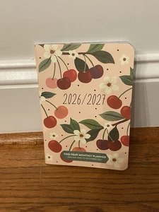 Calendario Planificador Círculo Naranja 2026 2027 Moda Mensual Bolsillo Fruta y Flora Ne - Imagen 1 de 3