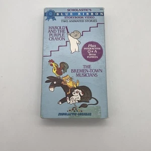 1986 Harold And The Purple Crayon And Other Harold Stories VHS Cartoon Vintage - Picture 1 of 12