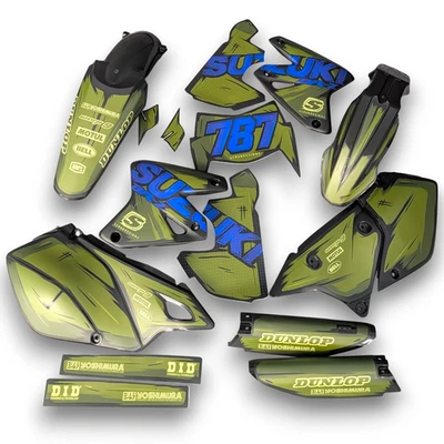 Plásticos + Gráficos Suzuki DRZ400 SM Supermoto DR-Z 1999-2024 calcomanías pegatinas Foto 1 de 4