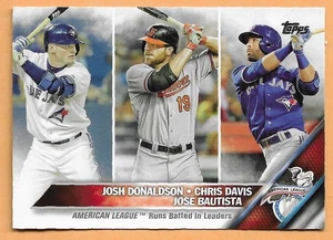 AMERICN LEAGUE - LEAGUE LEADERS #162 - TOPPS 2016 - Picture 1 of 2