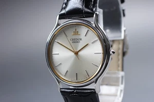 [Near MINT] SEIKO CREDOR 8J81-6A30 32mm Silver Dial Qz Men's Watch - Picture 1 of 10