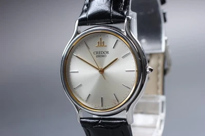 [Near MINT] SEIKO CREDOR 8J81-6A30 32mm Silver Dial Qz Men's Watch - Image 1 of 4
