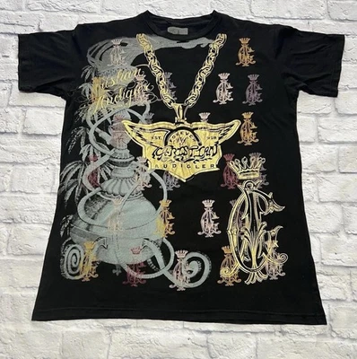 Christian Audigier Men’s Shirt Large All You Need Is Love Skulls *READ DESC - Image 1 of 4