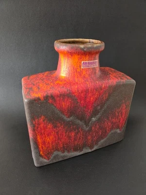 Scheurich Vase 281-19 – Fat Lava – Rot Lava / Red Volcano – 60er/70er – Vintage - Bild 1 von 4