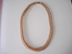 Vintage Halskette, Damen-Kette , Modeschmuck, goldfarben, 40,5 cm lang - Bild 1 von 4