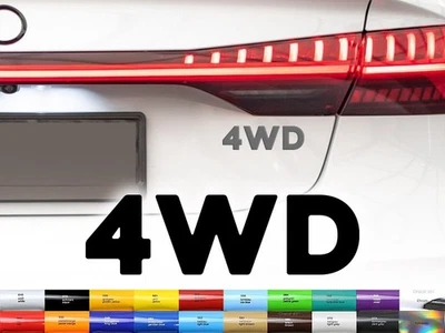 SYLEXDESIGNS 4WD Aufkleber 2xSticker Auto Allrad RWD Tuning 10/15/20/25/30cm