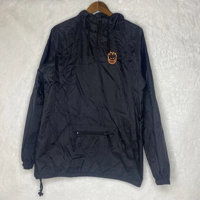 Chaqueta cortavientos vintage Y2K Spitfire ruedas de patín Anorak 1/4 cremallera talla grande Foto 1 de 4