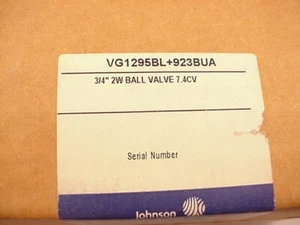 Johnson Controls VG1295BL+923BUA Actuator 3/4" Valve CV=7.4 Ships the Same Day - Picture 1 of 3