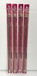 4 paia di ferri da maglia dritti Susan Bates Silvalume 14" misura 3,4,5 e 6 - Foto 1 di 3