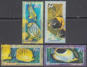 SAMOA SC # 1058-61 CPL POSTFRISCH 4ER SET - VERSCHIEDENE SCHMETTERLINGE - Bild 1 von 1