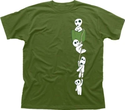 GILDAN SOFTSTYLE/ULTRACOTTON MONONOKE FOREST SPIRIT KODAMA MANGA ANIME MIYAZAKI t-shirtOZ 9602