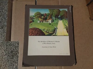 Stampa Herbert Hoover casa natale vintage? Decorazione artistica storia governo politico - Foto 1 di 2