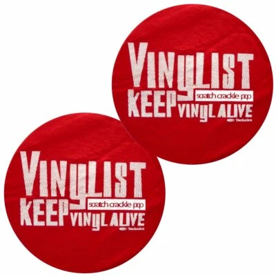 Slipmats Technics DMC Vinylist Red 1 Pair MVIN - Image 1 of 3