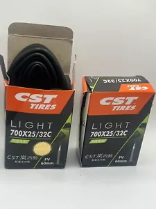 Lote de 2 tubos para neumáticos de bicicleta CST Light 700x25/32C - Imagen 1 de 3