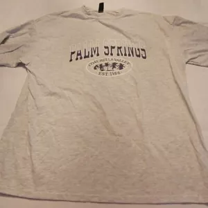 Palm Springs Coachella Valley Hemd Herren Medium Shein Grau Kurzarm - Bild 1 von 7