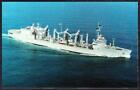 Replenishment Oiler USS KALAMAZOO AOR-6 Starboard View Navy Ship Postcard