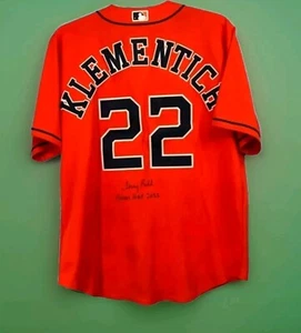 Autentica maglia Nike Terry Puhl Houston Astros HOF autografo - Foto 1 di 12