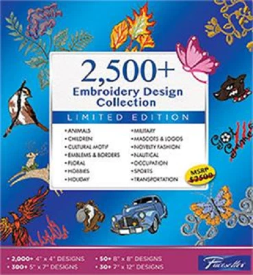 Brother SAEMB2500 SAEMB 2500+ Embroidery Design Software Collection - Image 1 of 2
