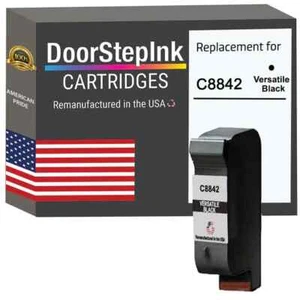 Cartucho de tinta compatible DoorStepInk para HP C8842A versátil negro-USA - Imagen 1 de 7