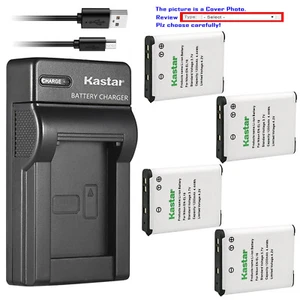 Kastar Battery Slim Charger for Nikon EN-EL19 Nikon Coolpix S3300 Coolpix S3400 - Picture 1 of 11