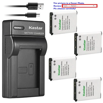 Kastar Battery Slim Charger for Nikon EN-EL19 Nikon Coolpix S3300 Coolpix S3400