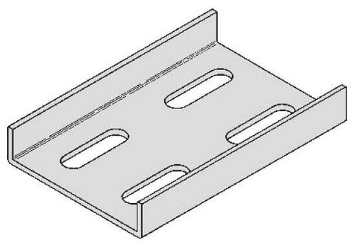 B-Line 9A-1044, 4-Hole, Standard, Splice Plate for 4