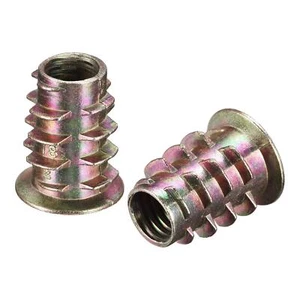 12 Stück Möbel Einschraubmutter Zinklegierung Gewinde Muttern für Holz M8x18mm - Bild 1 von 5