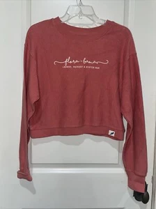 Unwind by League Flora Bama Salmon Ribbed Cropped Beach Top Size Medium - Picture 1 of 5