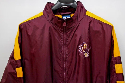 ARIZONA STATE SUN DEVILS  MEN'S 3XL WINDBREAKER JACKET ADIDAS ASU RED YELLOW Cover