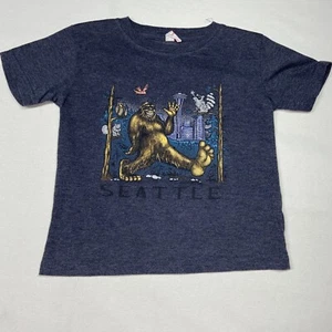Rabbit Skins Shirt Youth XS Big Foot Sasquatch Seattle Short Sleeve - Picture 1 of 8