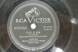 Eartha Kitt - RCA VICTOR 20-5358 - C'est Si Bon & African Lullaby - Picture 1 of 2