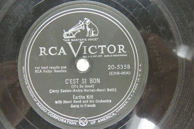 Eartha Kitt - RCA VICTOR 20-5358 - C'est Si Bon & African Lullaby - Image 1 of 2