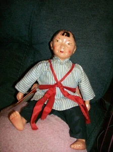 1940's MICHAEL LEE Composition MICALE 11" Mother and 5" Child Made in Hong Kong - Picture 1 of 10