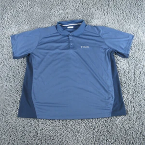 Columbia Hemd Herren XXL Blau Kurzarm Polo - Bild 1 von 12