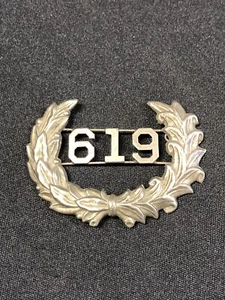 Veraltetes antikes Kranzstil 1880er-90er Polizei Mützenabzeichen Baltimore / Chicago - Bild 1 von 14
