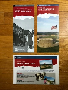 Fort Snelling Sibley Historic Site Minnesota Historical Society 3 Diff Brochures - Picture 1 of 4