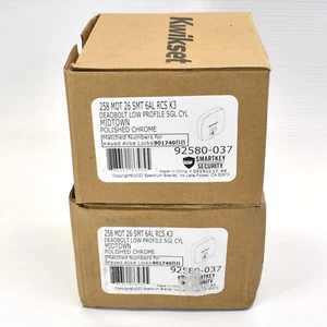Juego de 2 llaves Kwikset Midtown cromo pulido cromo de un solo cilindro 92580-037 - Imagen 1 de 6