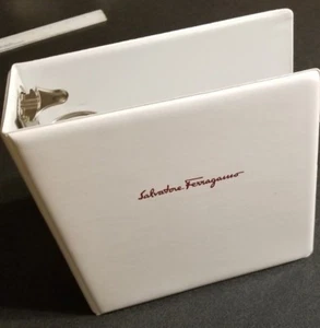 RARE Authentic Salvatore Ferragamo 3 ring binder Folder USA Seller - Picture 1 of 10