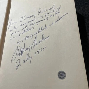 Signed WHAT HAPPENED to GOLDWATER STEPHEN SHADEGG  1965 1st Ed. Hologram  - Picture 1 of 8
