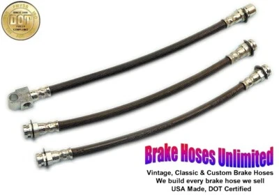 BRAKE HOSE SET Buick Sportwagon 1969 1970 1971 - Front Drum - Image 1 of 2